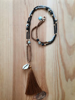 Load image into Gallery viewer, Mona ~ Kerala Brown Beaded Necklace
