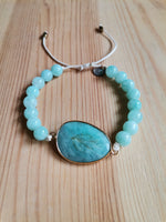 Load image into Gallery viewer, Mya Blue Stone Bracelet
