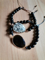 Load image into Gallery viewer, Mya Black Stone Bracelet
