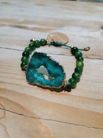 Load image into Gallery viewer, Zya Stone Bracelet ~ Sea Greens
