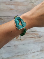 Load image into Gallery viewer, Zya Stone Bracelet ~ Sea Greens
