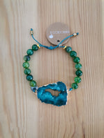 Load image into Gallery viewer, Zya Stone Bracelet ~ Sea Greens
